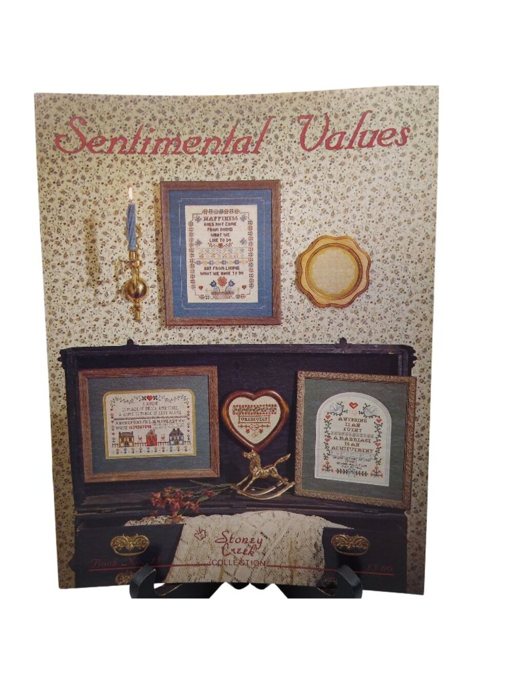 Vintage Cross Stitch Patterns, Sentimental Values, 1985 Stoney Creek Collection